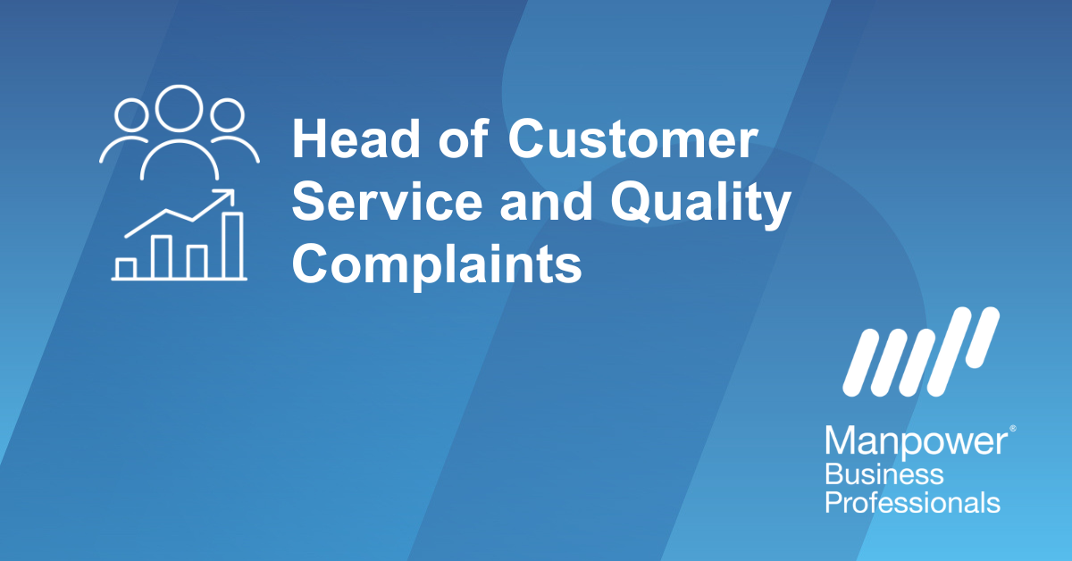 Head of Customer Service and Quality Complaints